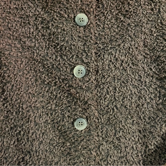 Vintage Earl Rutenberg Collection Brown Textured Jacket Small Artsy Contemporary - Picture 5 of 16